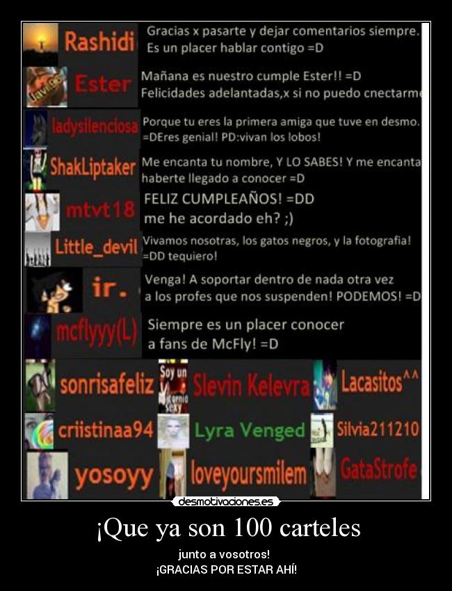 carteles cartel100 desmotivaciones