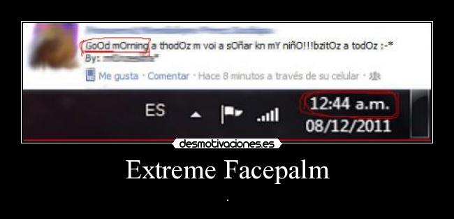 Extreme Facepalm -