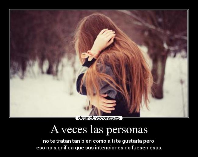 A veces las personas - 