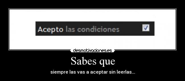 Sabes que -