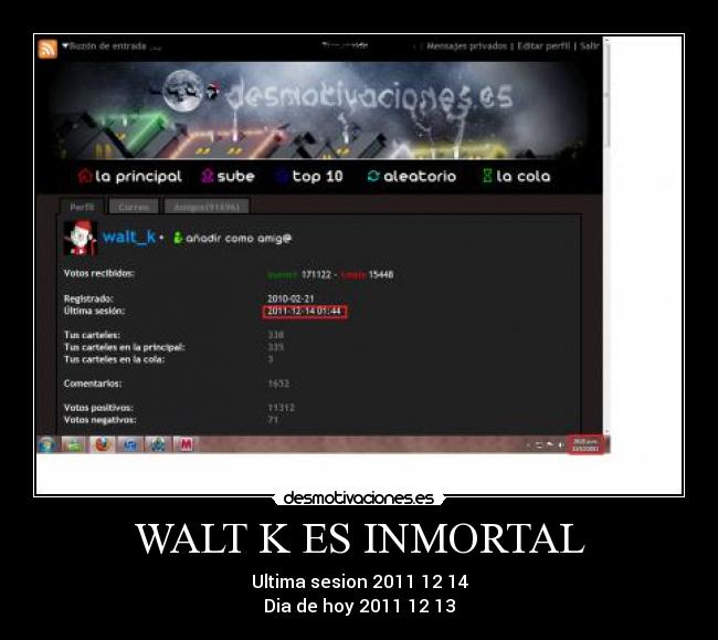 WALT K ES INMORTAL -
