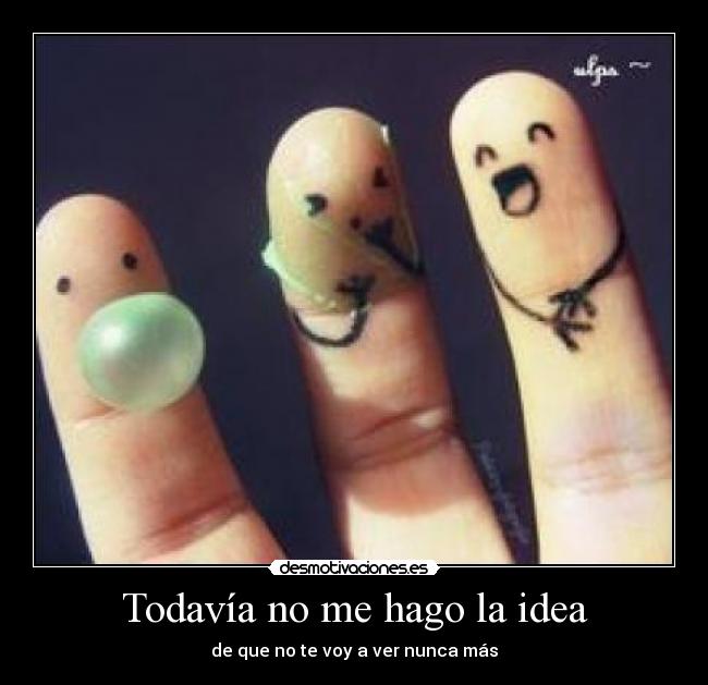 Todavía no me hago la idea -