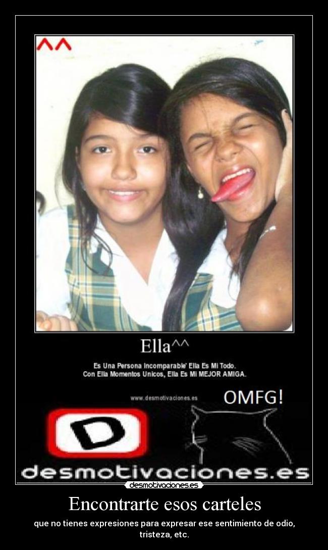 Encontrarte esos carteles - 