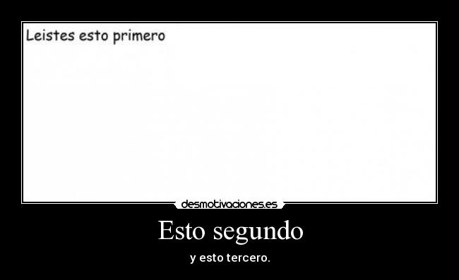 Esto segundo - 