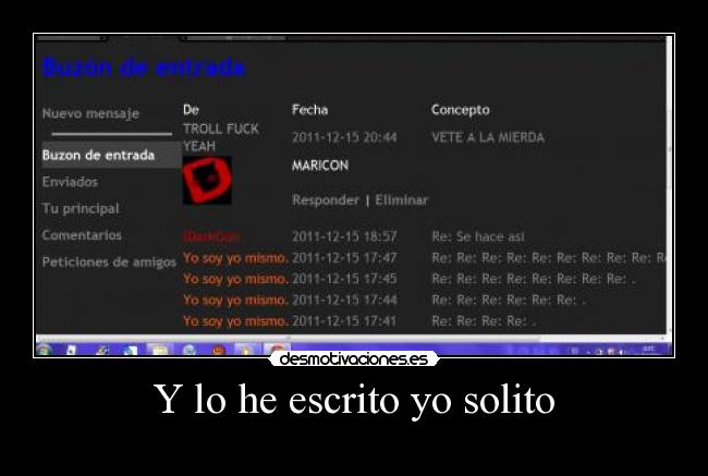 Y lo he escrito yo solito -