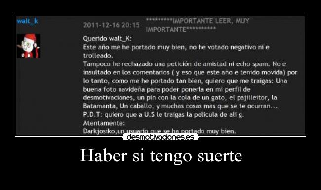 Haber si tengo suerte - 