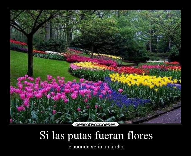Si las putas fueran flores - el mundo seria un jardín