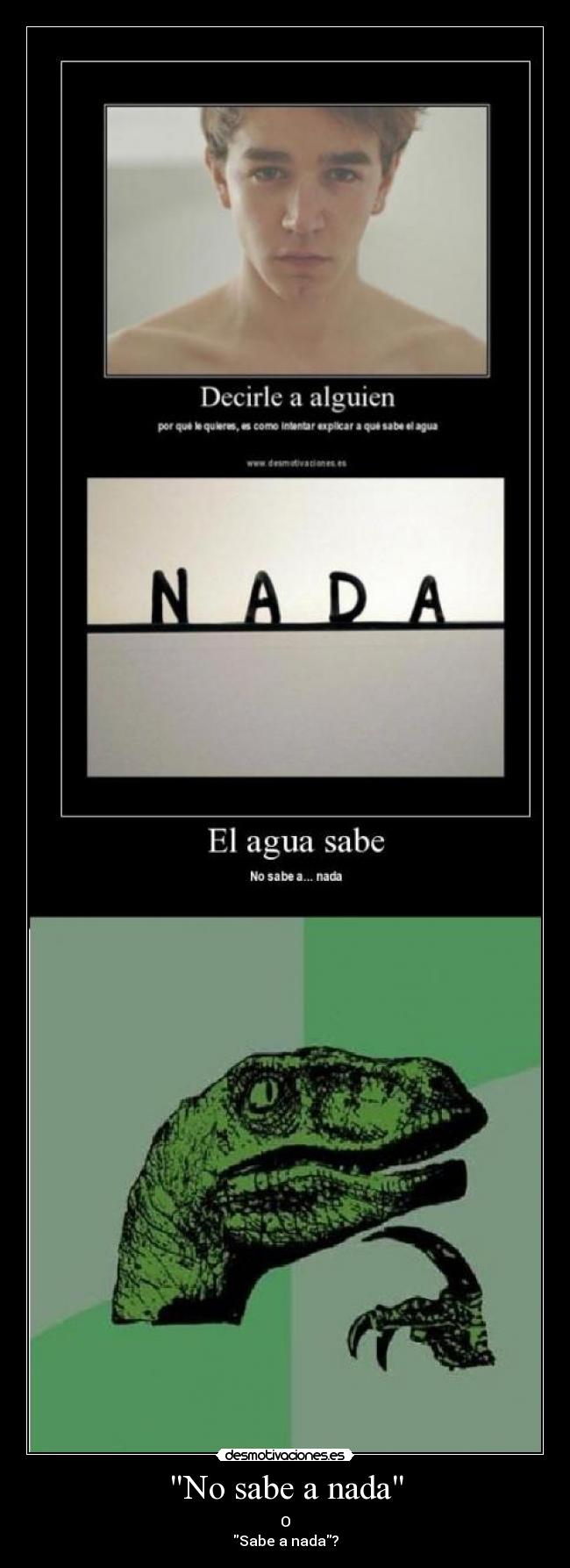 No sabe a nada -