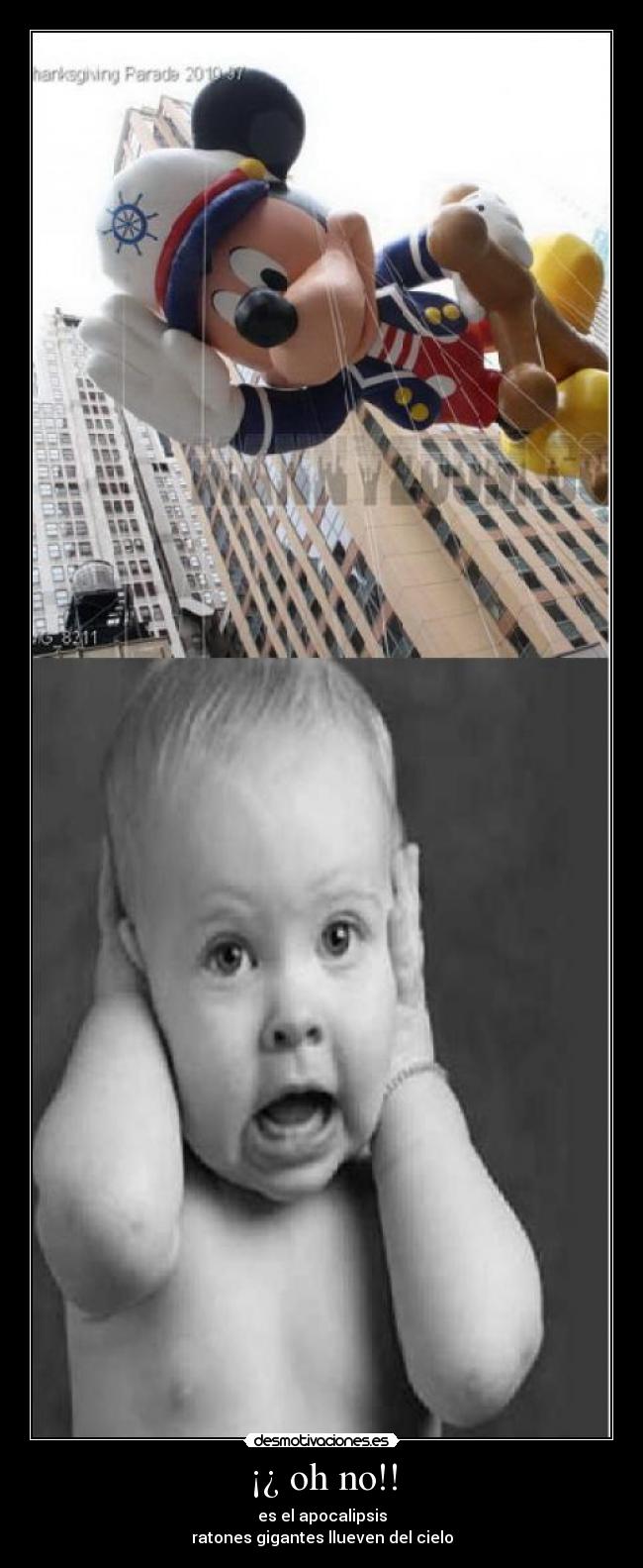 ¡¿ oh no!! - es el apocalipsis
ratones gigantes llueven del cielo