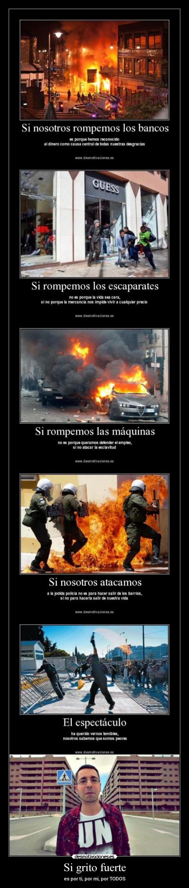 Si grito fuerte - es por ti, por mi, por TODOS