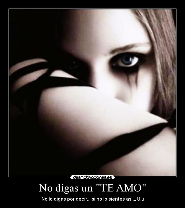 No digas un TE AMO -