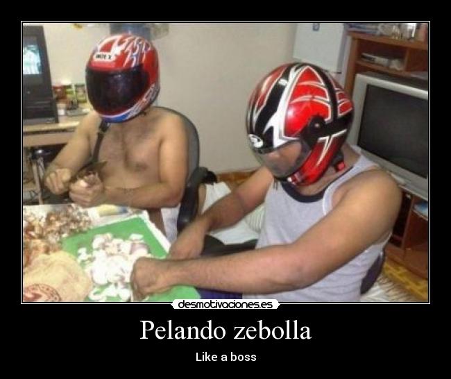 Pelando zebolla - Like a boss