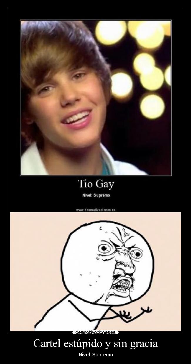 Cartel estúpido y sin gracia - 