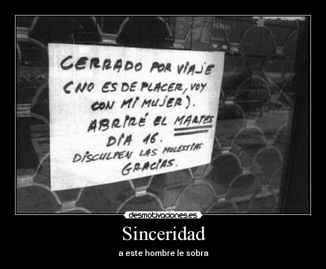 Sinceridad - 