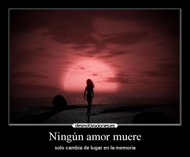 Ningún amor muere - solo cambia de lugar en la memoria