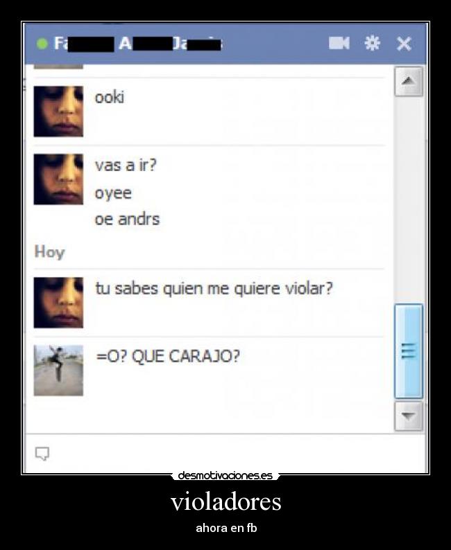 violadores - ahora en fb