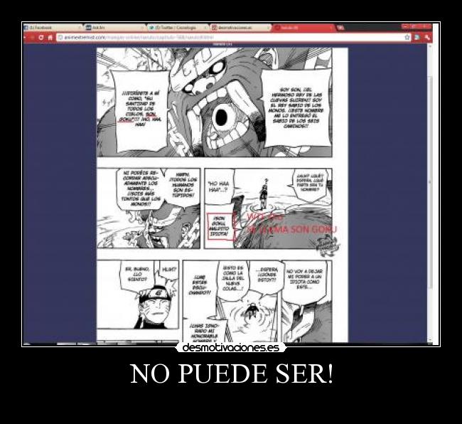 carteles goku naruto desmotivaciones