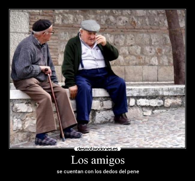 Los amigos - se cuentan con los dedos del pene