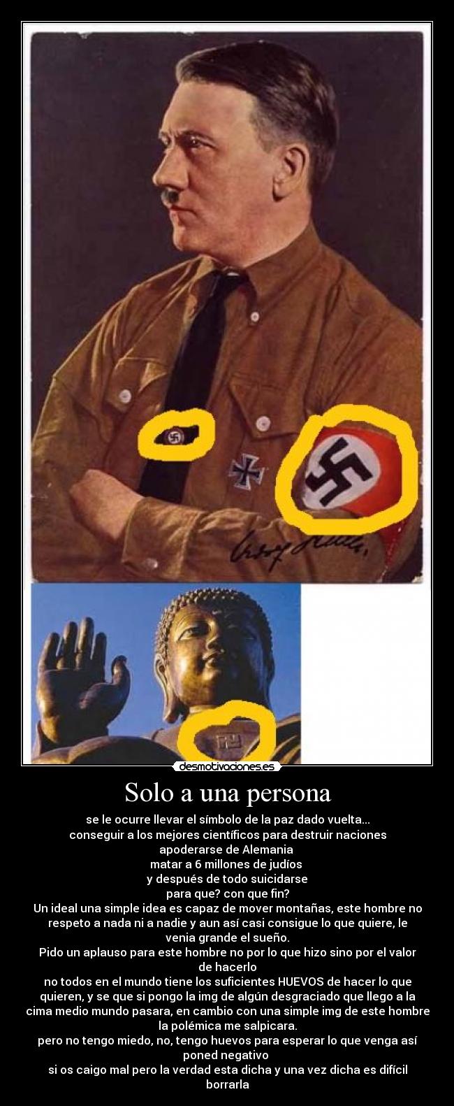 Solo a una persona -