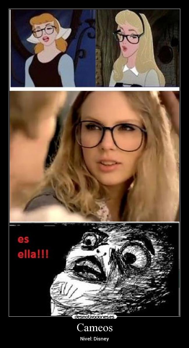 carteles taylor swift cenicienta bella durmiente desmotivaciones