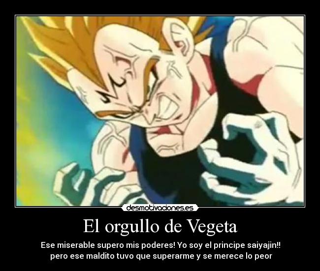 El orgullo de Vegeta -