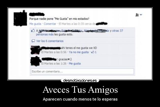 Aveces Tus Amigos -