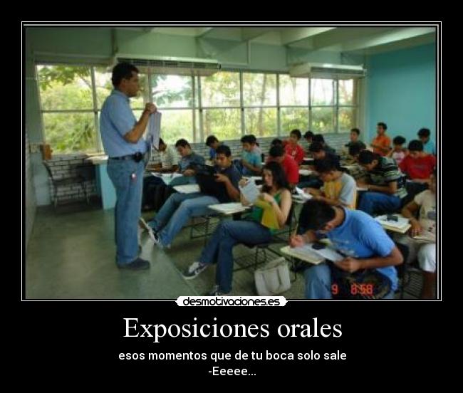 Exposiciones orales - 