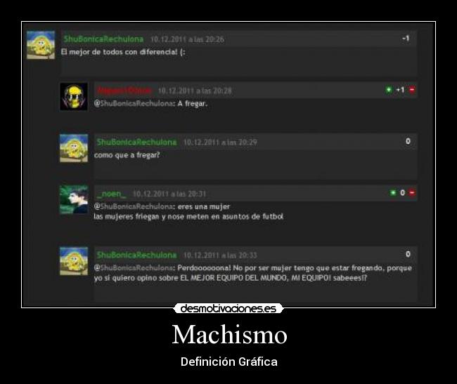 Machismo - Definición Gráfica