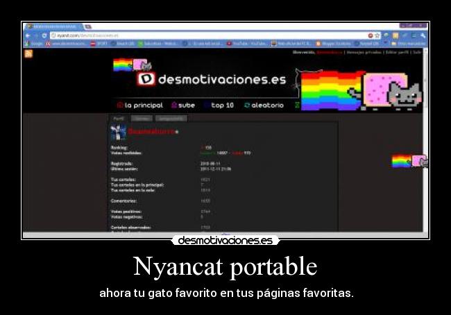 carteles nyanit punto com barra cada vez son mas mas grandes estoy volviendo loca desmotivaciones