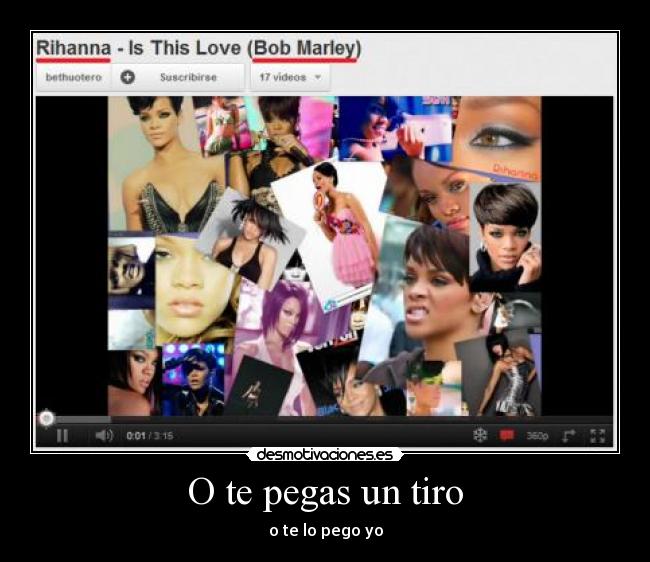 O te pegas un tiro - o te lo pego yo