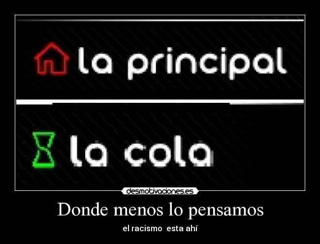 Donde menos lo pensamos -