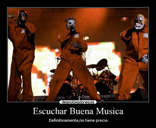 carteles musica slipknot musica metal banda desmotivaciones