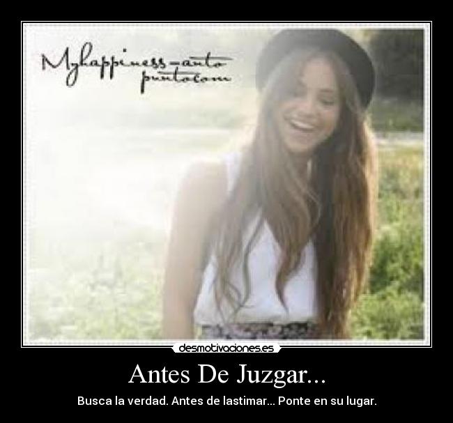 Antes De Juzgar... -
