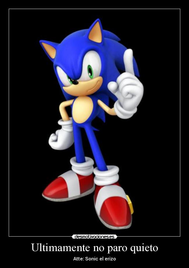 carteles sonic erizo paro quieto desmotivaciones