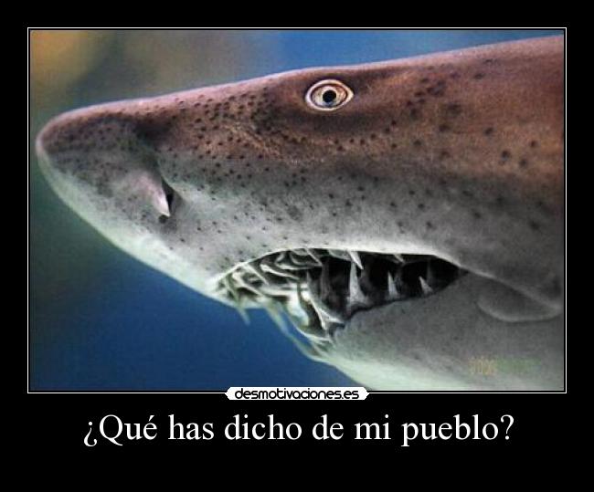 ¿Qué has dicho de mi pueblo? -