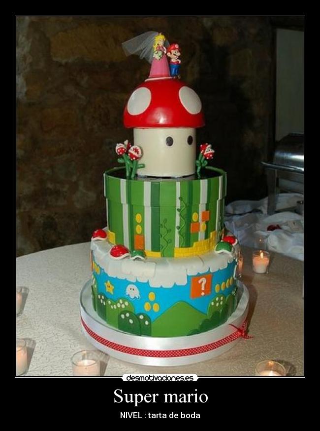 Super mario - NIVEL : tarta de boda