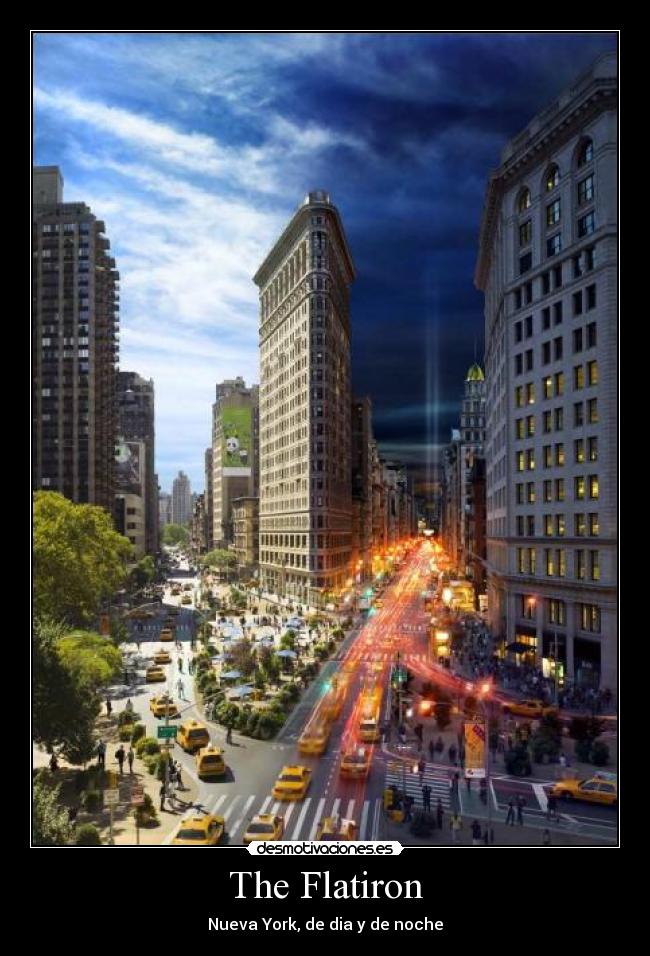 The Flatiron - Nueva York, de dia y de noche
