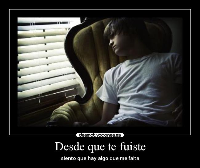 Desde que te fuiste -