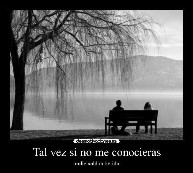 Tal vez si no me conocieras -
