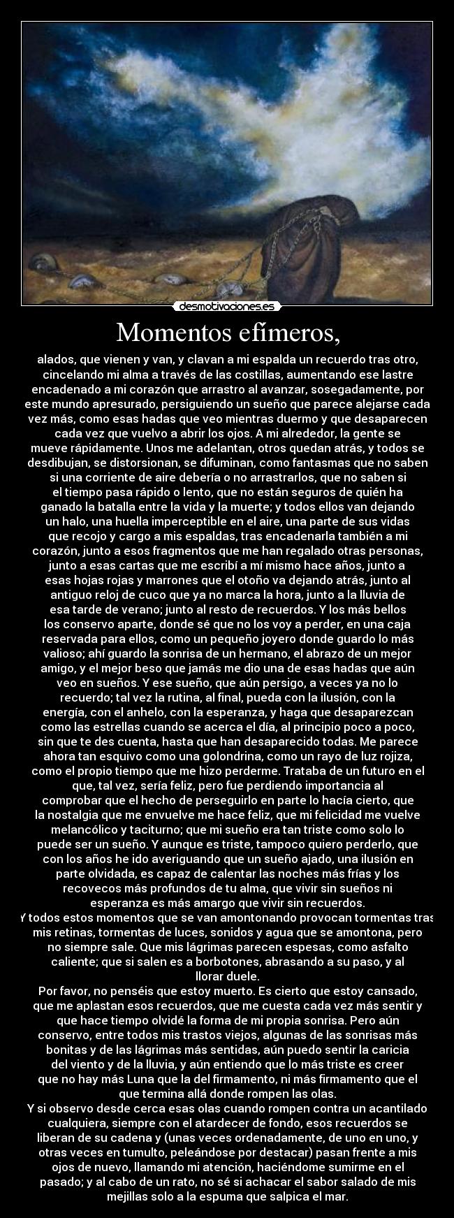 carteles instantes recuerdos desmotivaciones