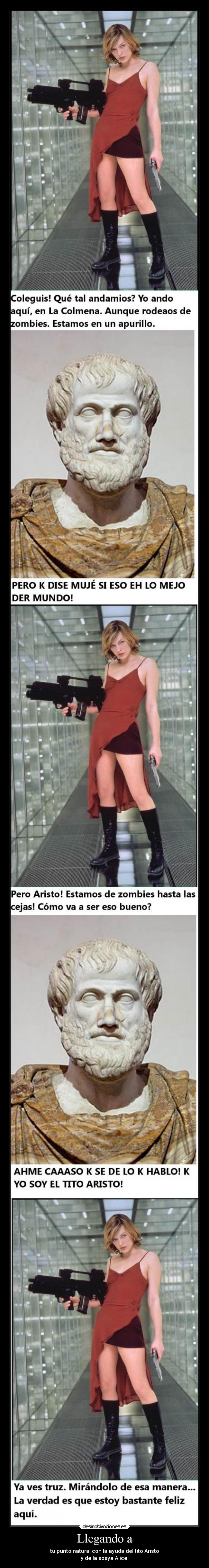 Llegando a - tu punto natural con la ayuda del tito Aristo
y de la sosya Alice.