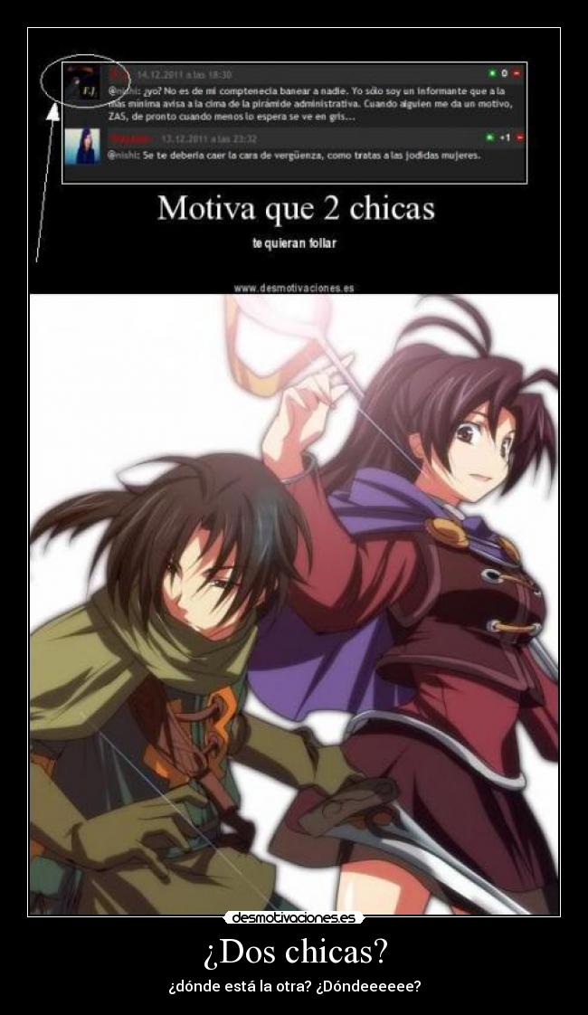 ¿Dos chicas? -