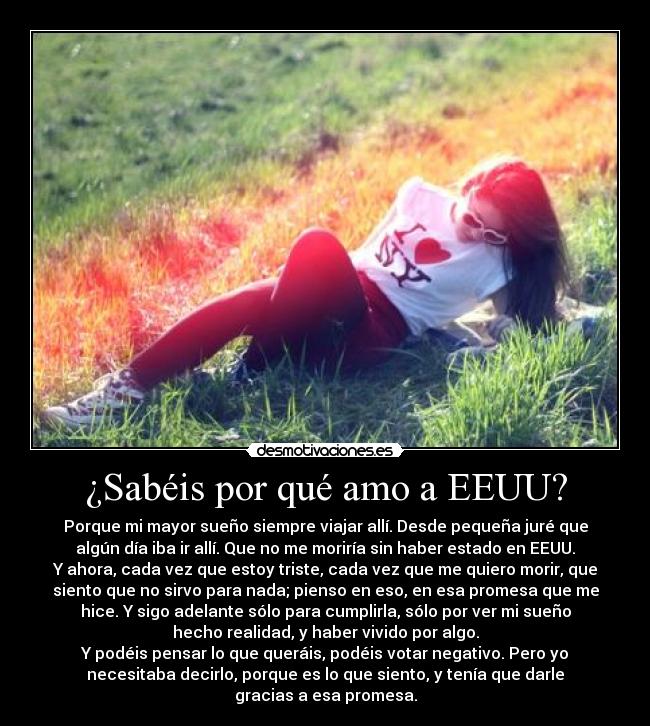 ¿Sabéis por qué amo a EEUU? -