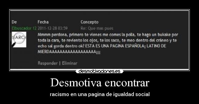 Desmotiva encontrar - 