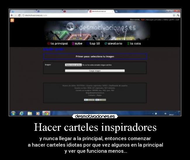 carteles hacer carteles inspiradores desmotivaciones