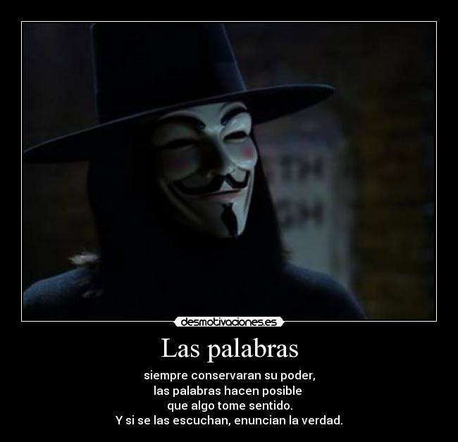Las palabras -