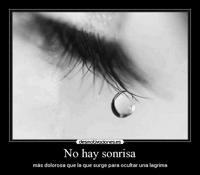 No hay sonrisa -
