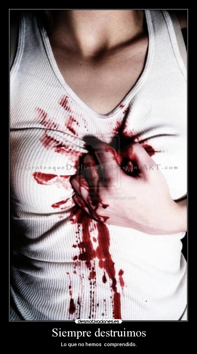 Siempre destruimos -