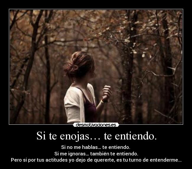 Si te enojas… te entiendo. - 