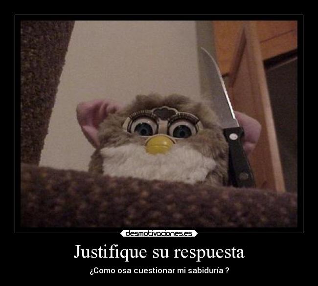 Justifique su respuesta - 